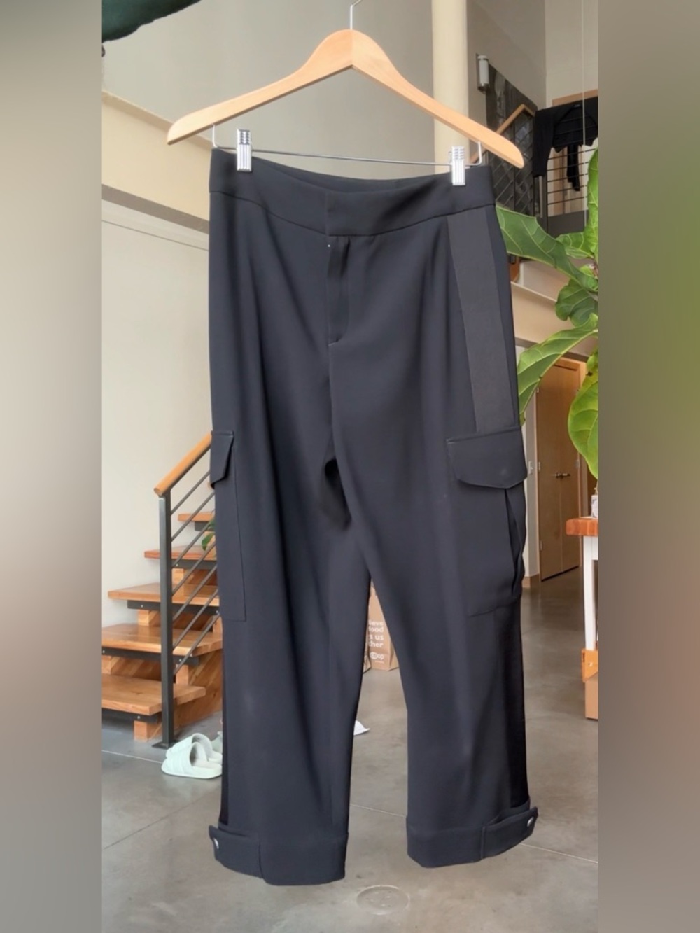 rag & bone Women’s Cargo Pants with Side Flap Pockets